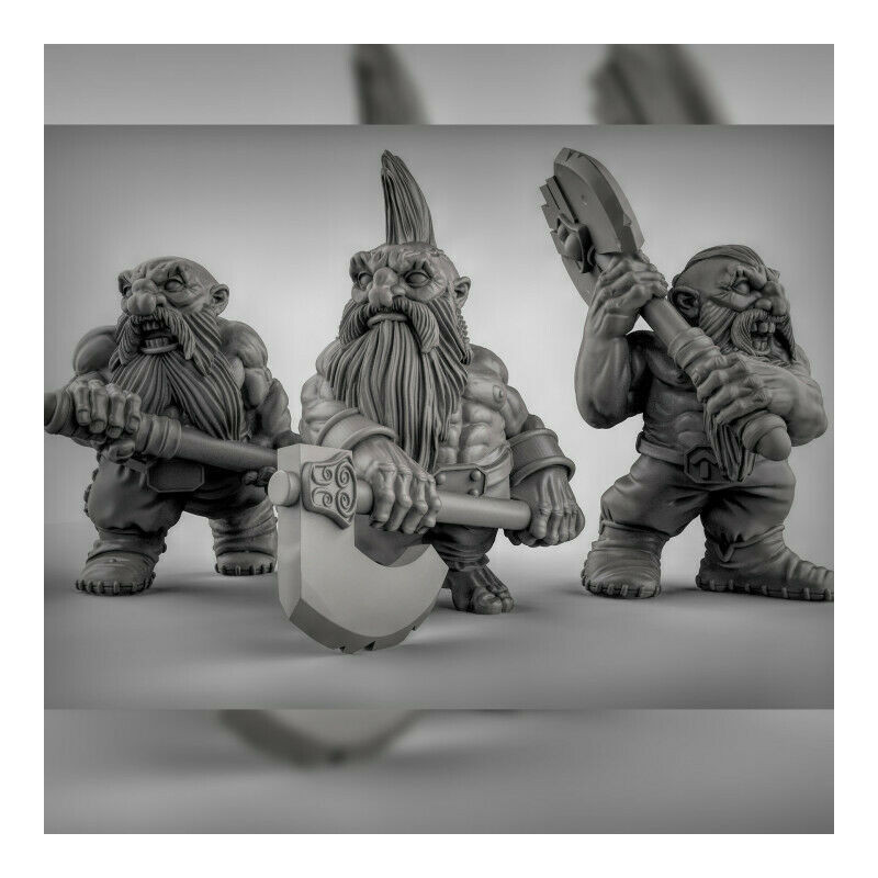 Figurines Nains Duncan Shadow Miniatures – Wargames & Jeu de Rôle – Impression 3D
