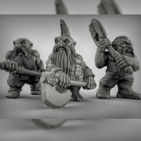Figurines Nains Duncan Shadow Miniatures – Wargames & Jeu de Rôle – Impression 3D
