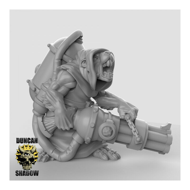"Figurines Hommes-Rats Duncan Shadow - Miniatures 28/30mm pour Wargames & JDR"

