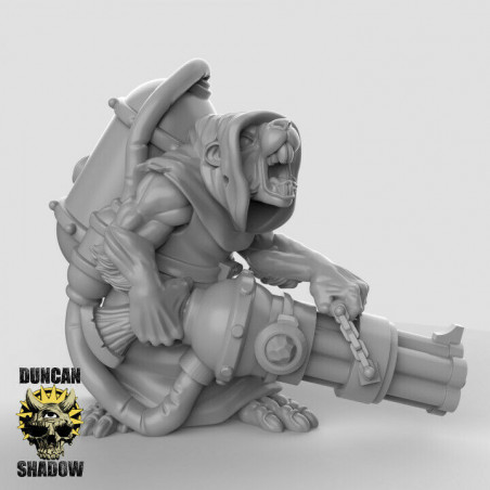 "Figurines Hommes-Rats Duncan Shadow - Miniatures 28/30mm pour Wargames & JDR"

