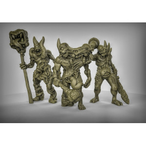 Impression 3D figurines jeux de rôle D&D, Saga, 9th Age, Sorciers démons peste