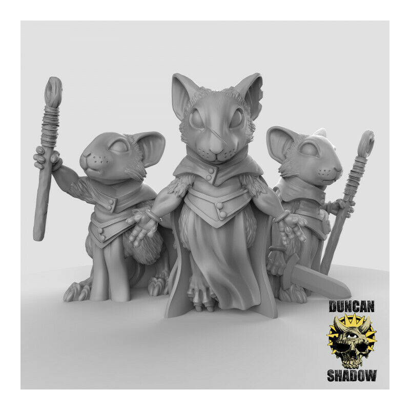 Figurines Anthropomorphes Duncan Shadow – Impression 3D pour Wargames et Jeux de Rôle
