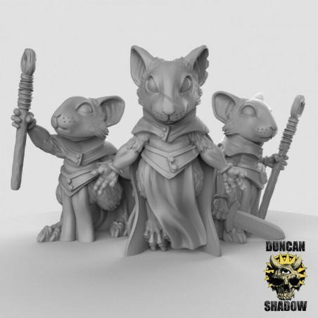 Figurines Anthropomorphes Duncan Shadow – Impression 3D pour Wargames et Jeux de Rôle
