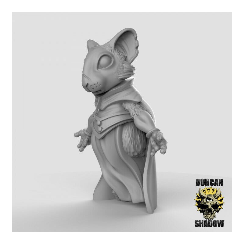 Figurines Anthropomorphes Duncan Shadow – Impression 3D pour Wargames et Jeux de Rôle
