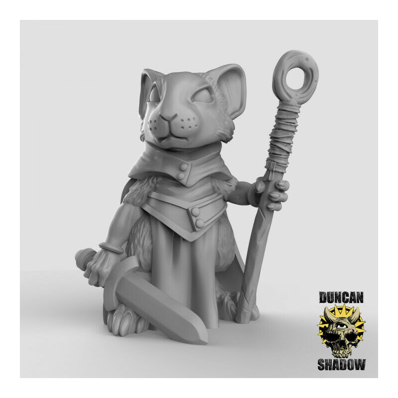 Figurines Anthropomorphes Duncan Shadow – Impression 3D pour Wargames et Jeux de Rôle
