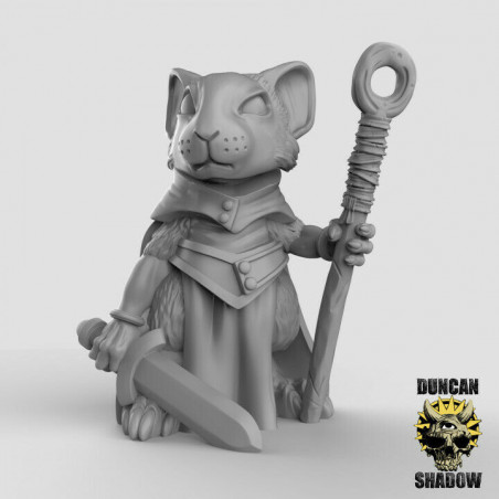 Figurines Anthropomorphes Duncan Shadow – Impression 3D pour Wargames et Jeux de Rôle
