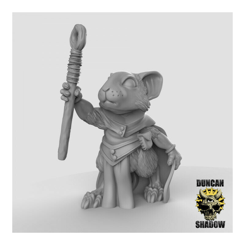 Figurines Anthropomorphes Duncan Shadow – Impression 3D pour Wargames et Jeux de Rôle
