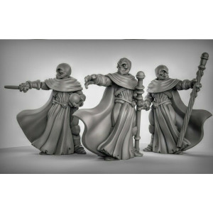 Impression 3D figurines jeux de rôle D&D, Saga, 9th Age, Warforged sorciers 3