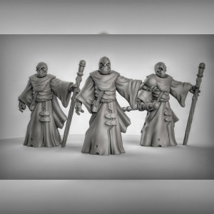 Impression 3D figurines jeux de rôle D&D, Saga, 9th Age, Warforged sorciers