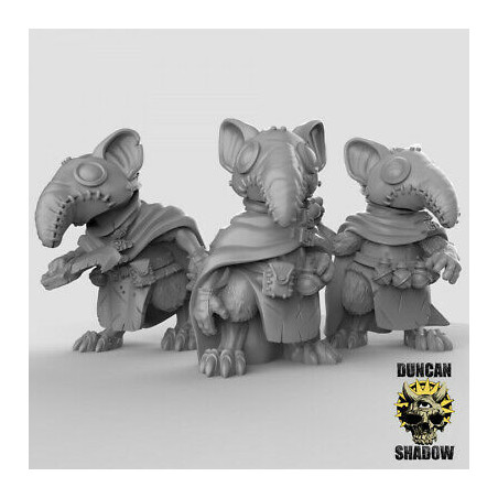 Figurines Anthropomorphes Duncan Shadow – Impression 3D pour Wargames et Jeux de Rôle
