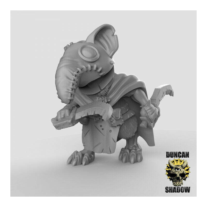 Figurines Anthropomorphes Duncan Shadow – Impression 3D pour Wargames et Jeux de Rôle
