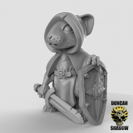 Figurines Anthropomorphes Duncan Shadow – Impression 3D pour Wargames et Jeux de Rôle

