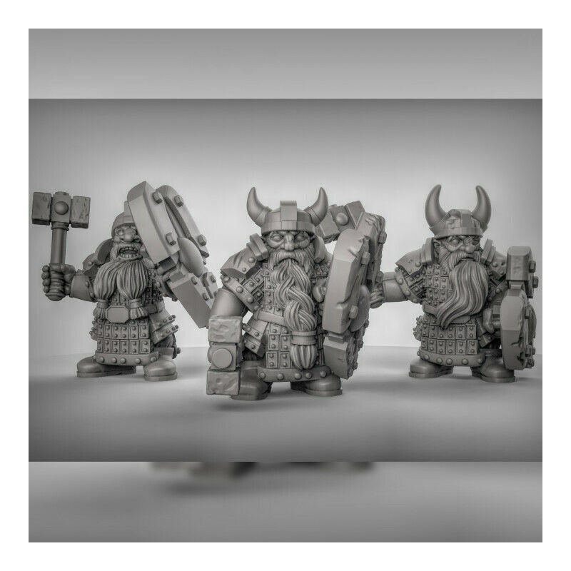 Figurines Nains Duncan Shadow Miniatures – Wargames & Jeu de Rôle – Impression 3D

