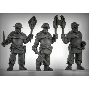 Impression 3D figurines jeux de rôle D&D, Saga, 9th Age, Humains milices