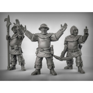 Impression 3D figurines jeux de rôle D&D, Saga, 9th Age, Humains soldat content