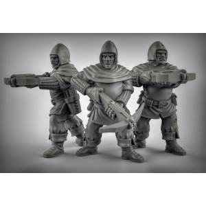Impression 3D figurines jeux de rôle D&D, Saga, 9th Age, Humains avec arbalète