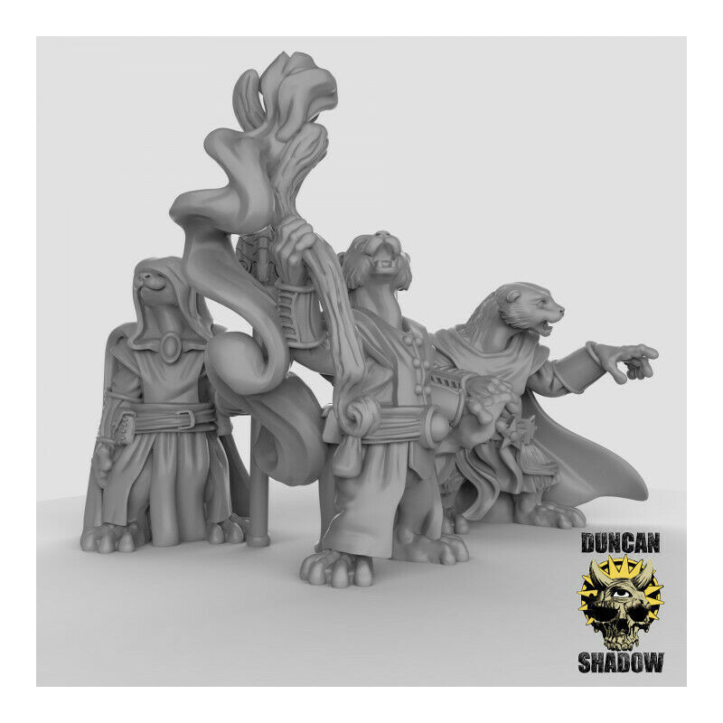 Figurines Anthropomorphes Duncan Shadow – Impression 3D pour Wargames et Jeux de Rôle
