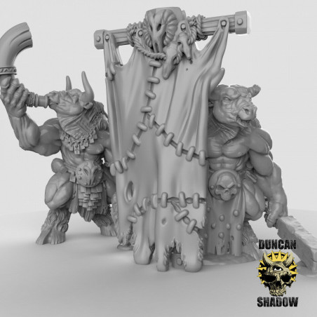 Hommes-Bêtes – Duncan Shadow Miniatures – Figurines 3D pour Wargames et Jeux de Rôle
