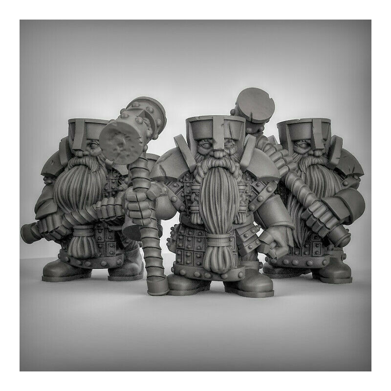 Figurines Nains Duncan Shadow Miniatures – Wargames & Jeu de Rôle – Impression 3D
