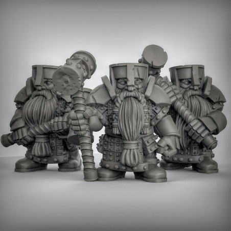 Figurines Nains Duncan Shadow Miniatures – Wargames & Jeu de Rôle – Impression 3D
