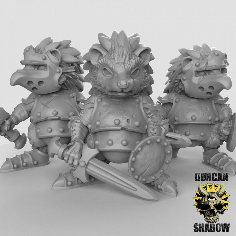 Figurines Anthropomorphes Duncan Shadow – Impression 3D pour Wargames et Jeux de Rôle
