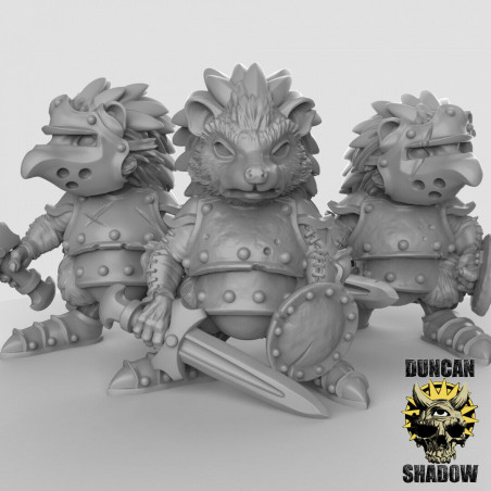 Figurines Anthropomorphes Duncan Shadow – Impression 3D pour Wargames et Jeux de Rôle
