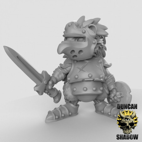 Figurines Anthropomorphes Duncan Shadow – Impression 3D pour Wargames et Jeux de Rôle
