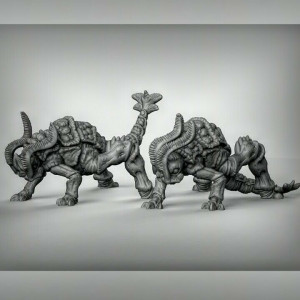 Impression 3D figurines jeux de rôle D&D, Saga, 9th Age, Monstres rampants