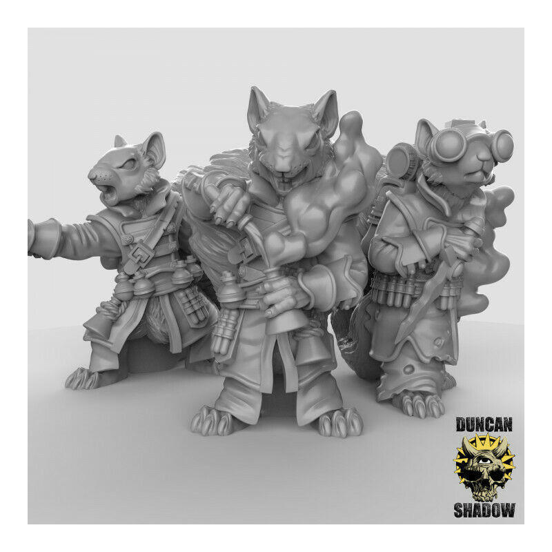 Figurines Anthropomorphes Duncan Shadow – Impression 3D pour Wargames et Jeux de Rôle

