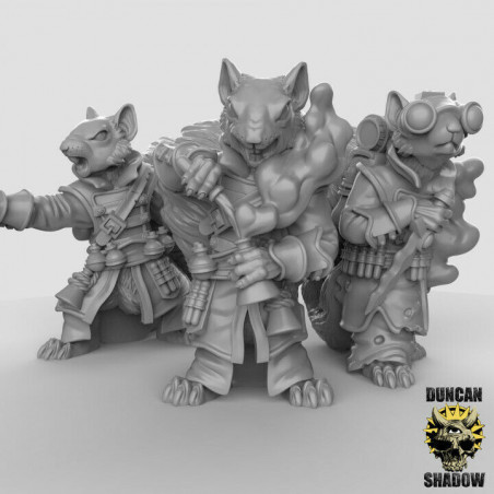 Figurines Anthropomorphes Duncan Shadow – Impression 3D pour Wargames et Jeux de Rôle
