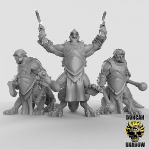 Impression 3D figurines jeux de rôle D&D, Saga, 9th Age, Guerriers hommes dragon