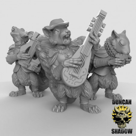 Figurines Anthropomorphes Duncan Shadow – Impression 3D pour Wargames et Jeux de Rôle
