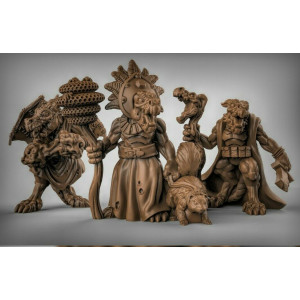 Impression 3D figurines jeux de rôle D&D, Saga, 9th Age, Dragons sorciers