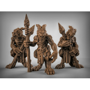 Impression 3D figurines jeux de rôle D&D, Saga, 9th Age, Dragons avec lance