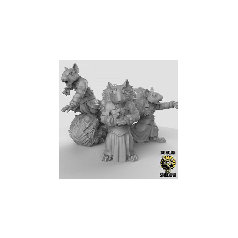 Figurines Anthropomorphes Duncan Shadow – Impression 3D pour Wargames et Jeux de Rôle
