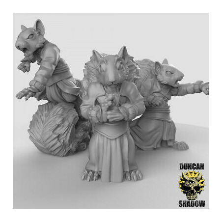 Figurines Anthropomorphes Duncan Shadow – Impression 3D pour Wargames et Jeux de Rôle
