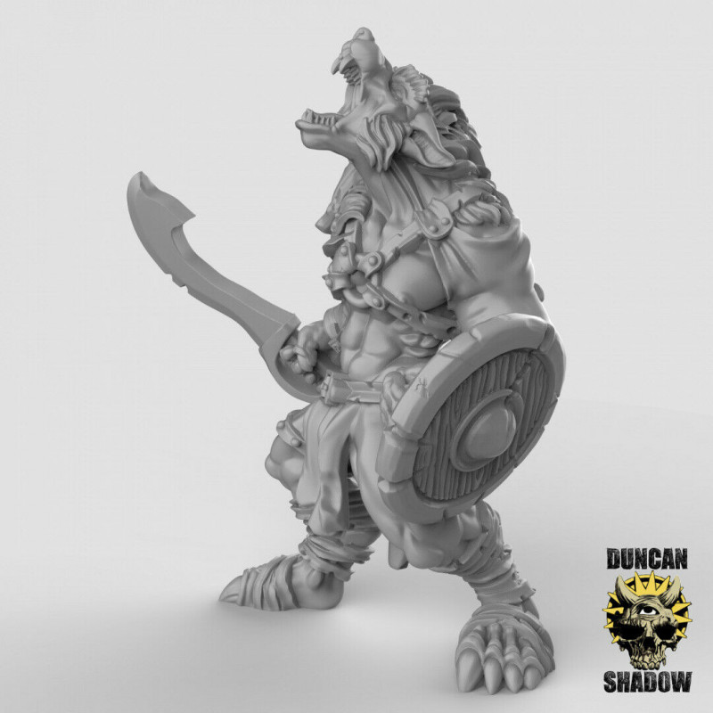 Figurines Anthropomorphes Duncan Shadow – Impression 3D pour Wargames et Jeux de Rôle
