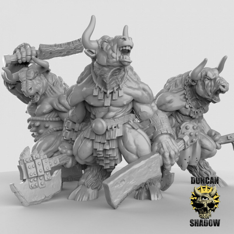 Hommes-Bêtes – Duncan Shadow Miniatures – Figurines 3D pour Wargames et Jeux de Rôle
