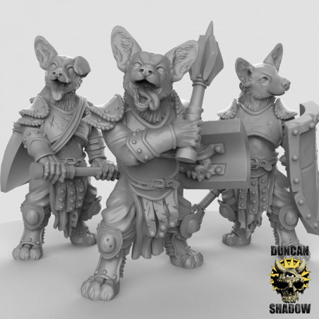 Figurines Anthropomorphes Duncan Shadow – Impression 3D pour Wargames et Jeux de Rôle
