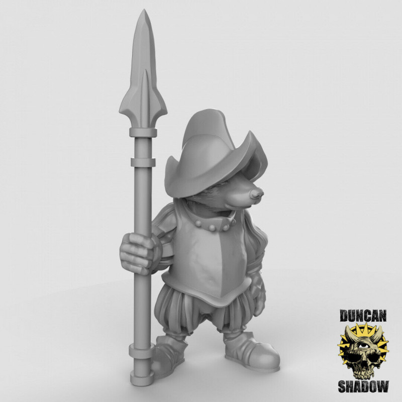 Figurines Anthropomorphes Duncan Shadow – Impression 3D pour Wargames et Jeux de Rôle
