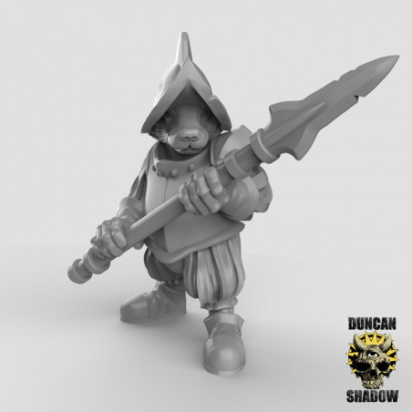 Figurines Anthropomorphes Duncan Shadow – Impression 3D pour Wargames et Jeux de Rôle
