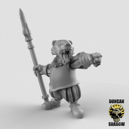 Figurines Anthropomorphes Duncan Shadow – Impression 3D pour Wargames et Jeux de Rôle
