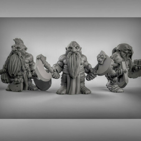 Figurines Nains Duncan Shadow Miniatures – Wargames & Jeu de Rôle – Impression 3D
