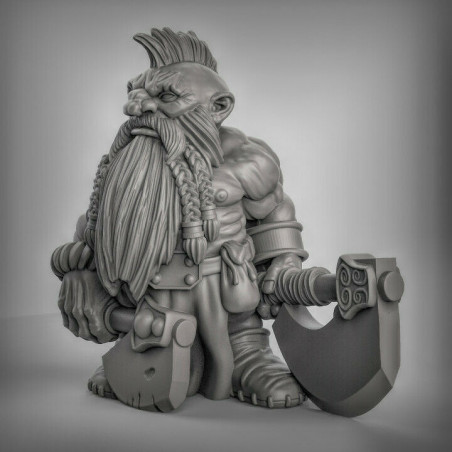 Figurines Nains Duncan Shadow Miniatures – Wargames & Jeu de Rôle – Impression 3D
