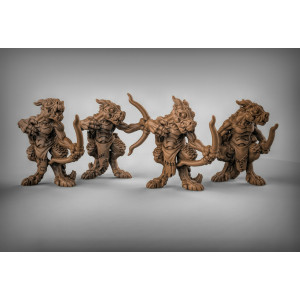 Impression 3D figurines jeux de rôle D&D, Saga, 9th Age, Archers dragons