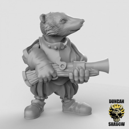 Figurines Anthropomorphes Duncan Shadow – Impression 3D pour Wargames et Jeux de Rôle
