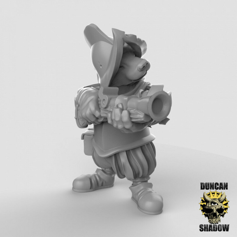 Figurines Anthropomorphes Duncan Shadow – Impression 3D pour Wargames et Jeux de Rôle

