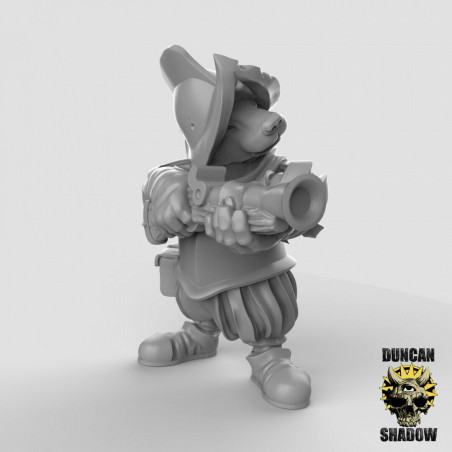 Figurines Anthropomorphes Duncan Shadow – Impression 3D pour Wargames et Jeux de Rôle
