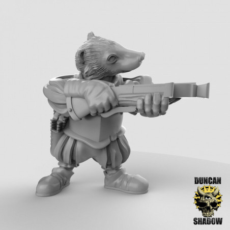 Figurines Anthropomorphes Duncan Shadow – Impression 3D pour Wargames et Jeux de Rôle
