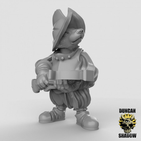 Figurines Anthropomorphes Duncan Shadow – Impression 3D pour Wargames et Jeux de Rôle
